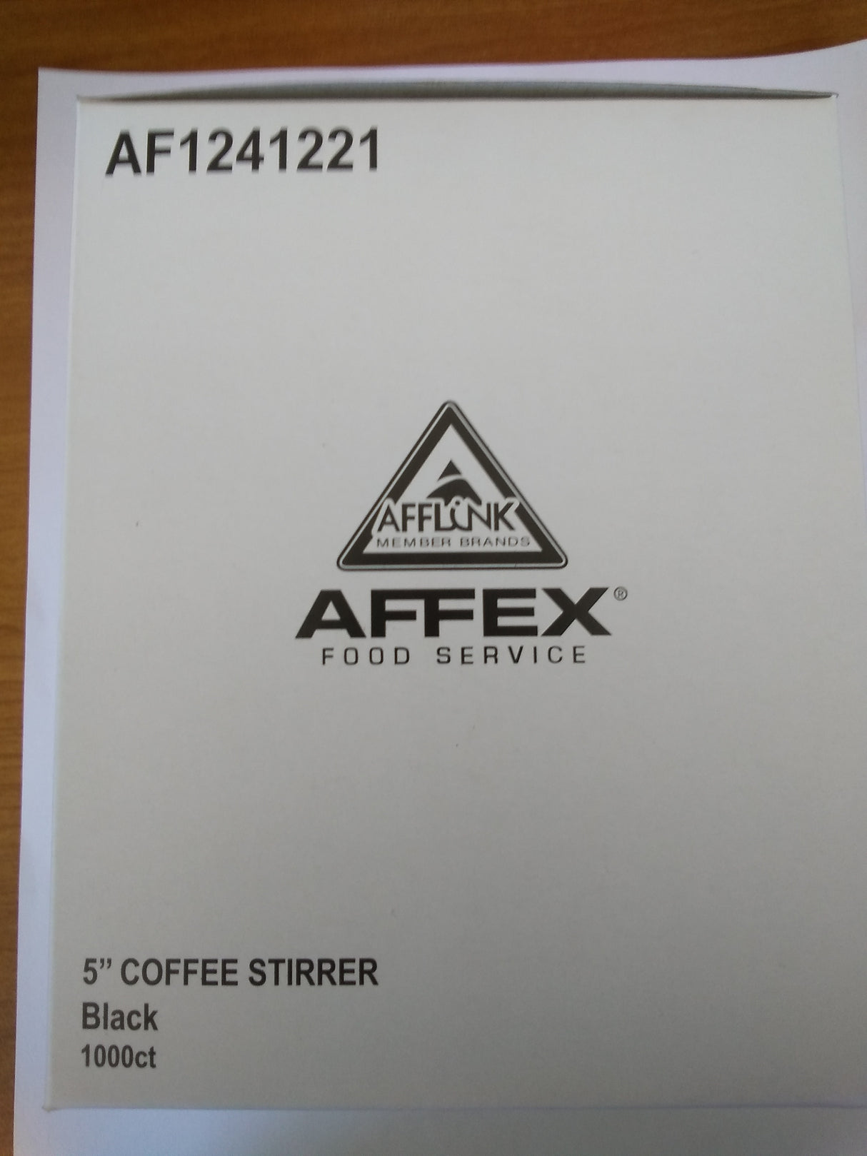 Black Plastic Straw Stirrers