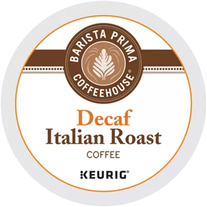 Barista Prima Coffeehouse Decaf Italian Roast Kcups 96ct
