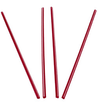 Red Plastic Straw Stirrers